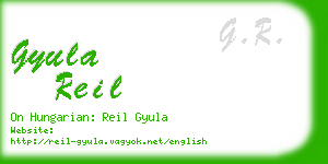 gyula reil business card